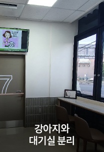 강아지와 대기실 분리